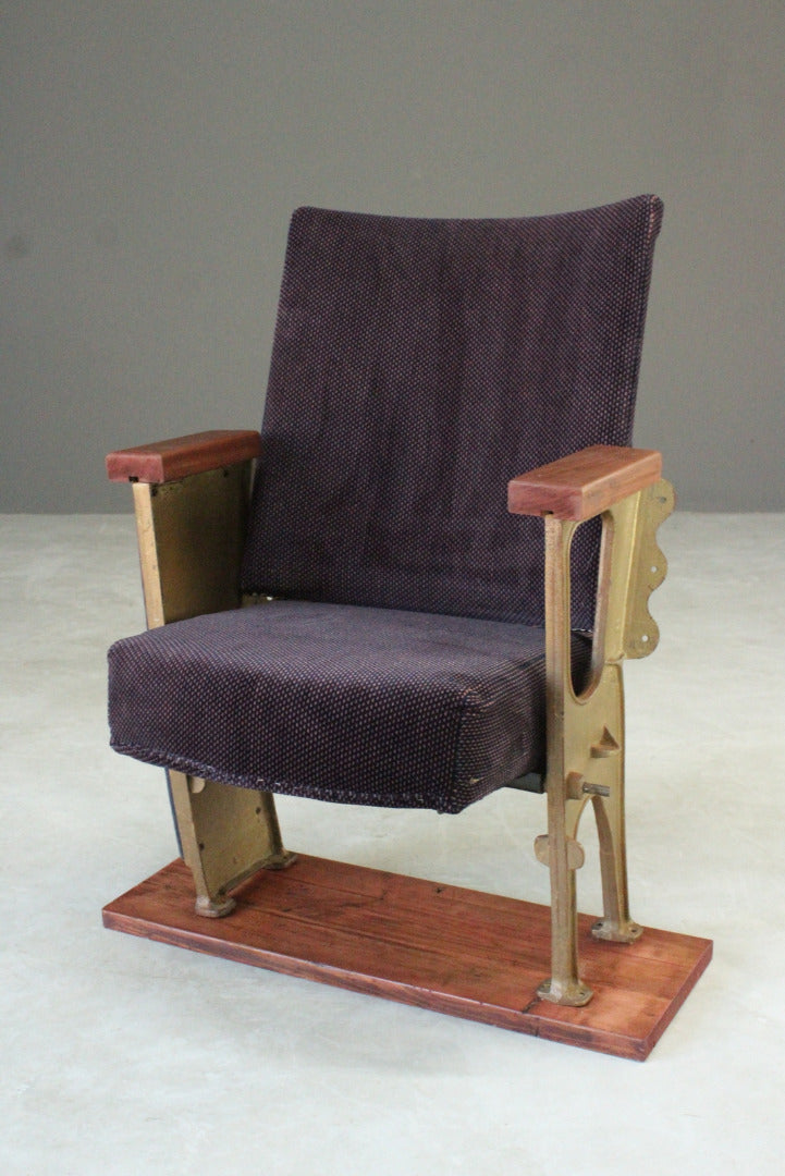 Vintage Folding Cinema Seat - Kernow Furniture