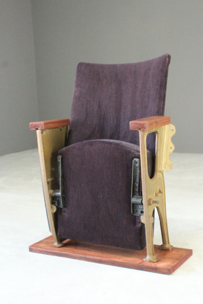 Vintage Folding Cinema Seat - Kernow Furniture