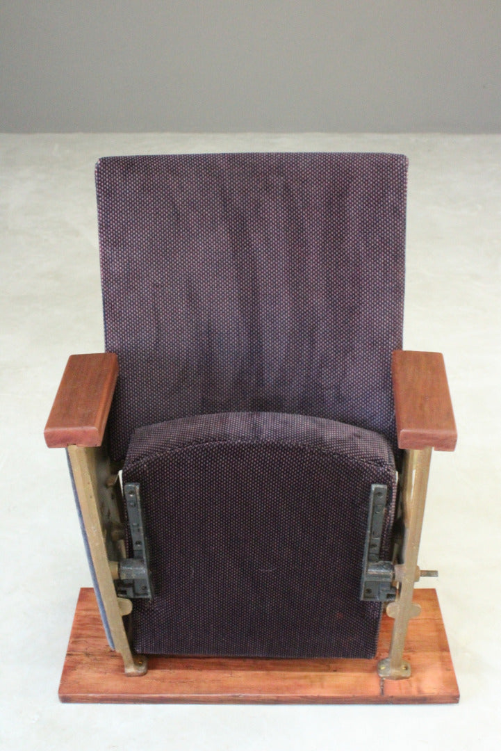 Vintage Folding Cinema Seat - Kernow Furniture