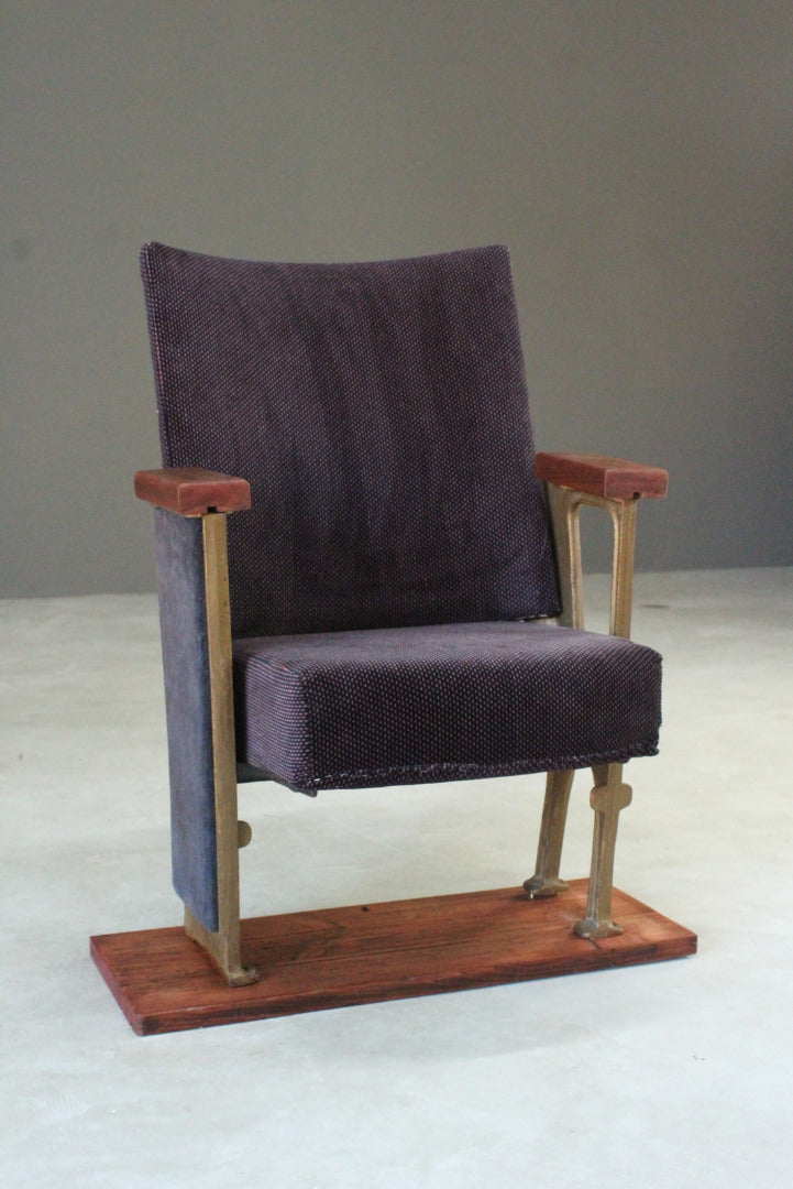 Vintage Folding Cinema Seat - Kernow Furniture