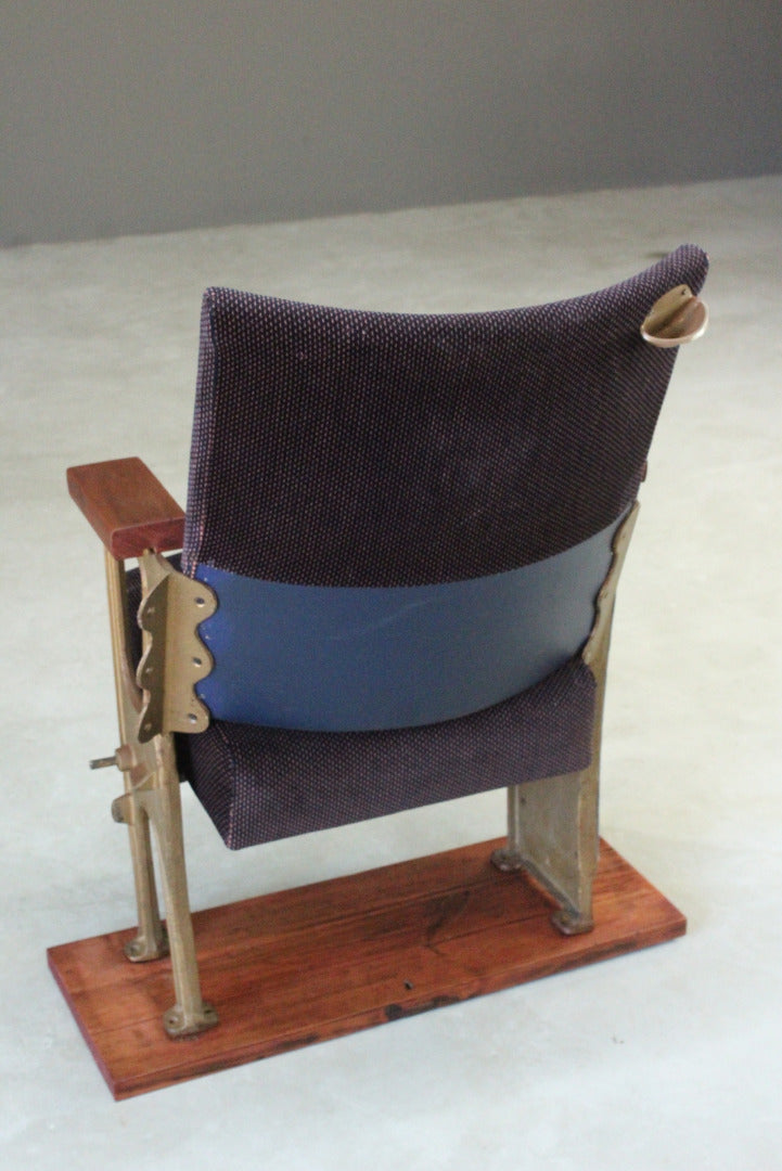 Vintage Folding Cinema Seat - Kernow Furniture