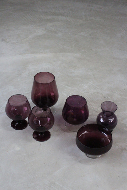 Collection Purple Glass - Kernow Furniture