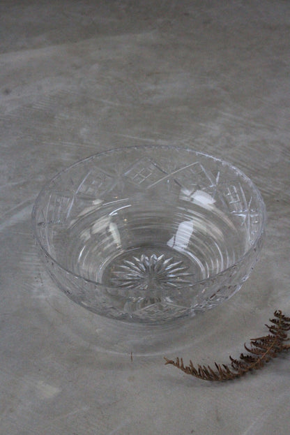 Cut Glass Serving Bowl - Kernow Furniture