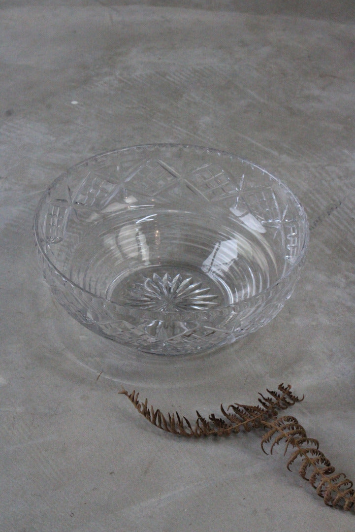 Cut Glass Serving Bowl - Kernow Furniture