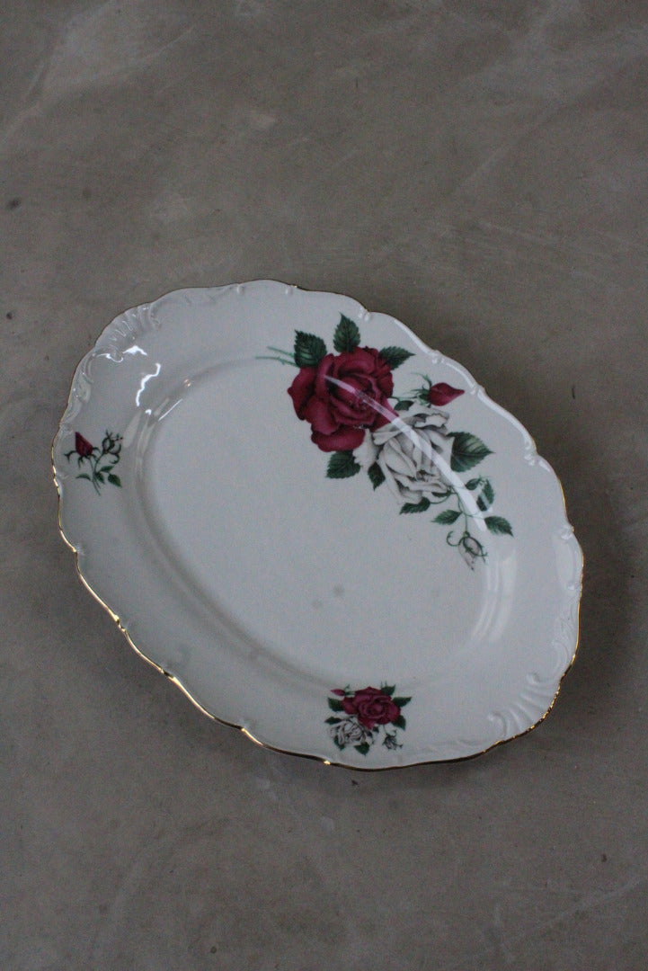 Czech China Oval Serving Plate - Kernow Furniture