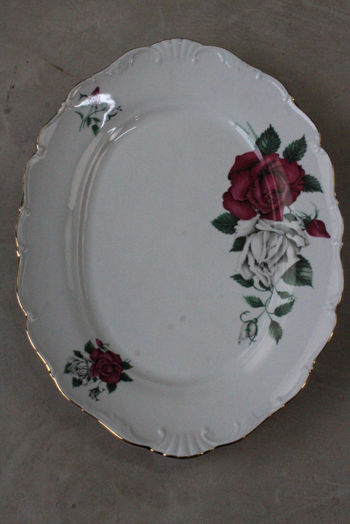 Czech China Oval Serving Plate - Kernow Furniture