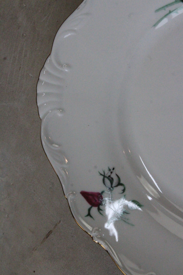 Czech China Oval Serving Plate - Kernow Furniture