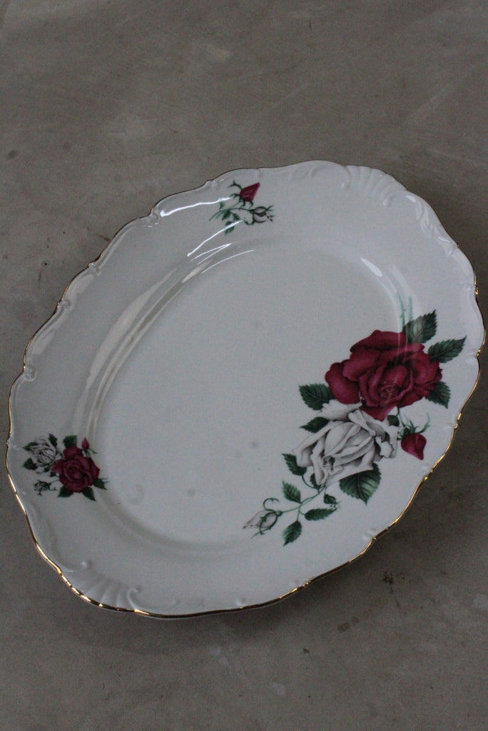 Czech China Oval Serving Plate - Kernow Furniture