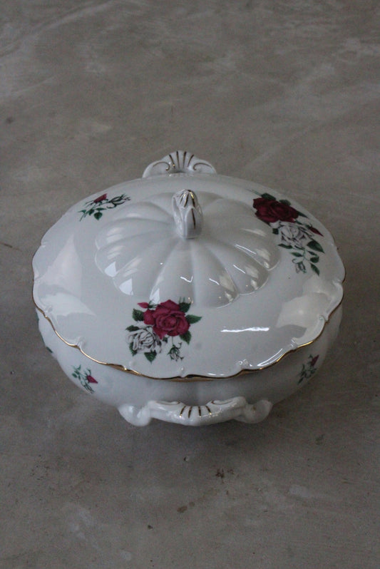 Czech Rose Vegetable Tureen - Kernow Furniture