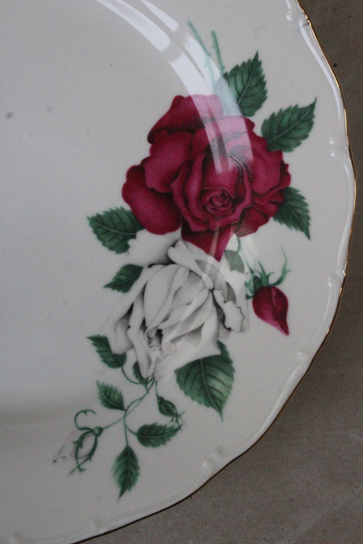 6 Vintage Czech China Dinner Plates - Kernow Furniture