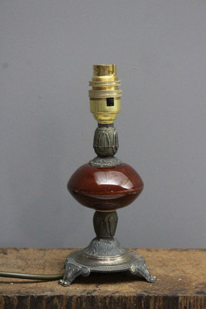 Small Vintage Table Lamp - Kernow Furniture