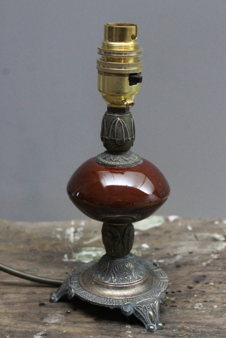 Small Vintage Table Lamp - Kernow Furniture