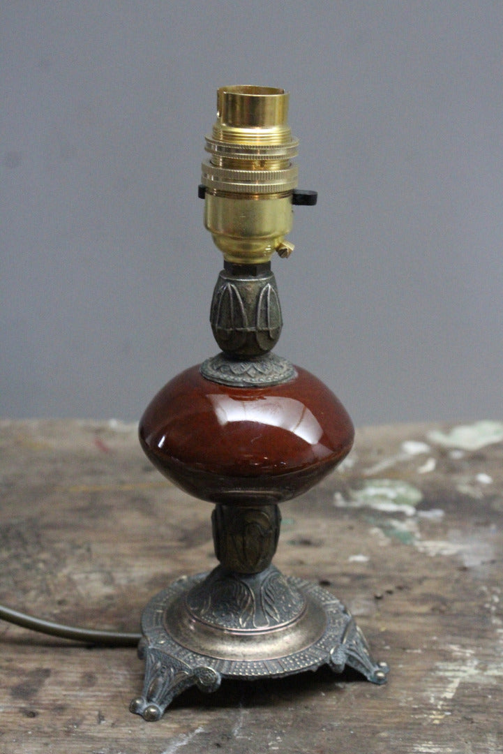 Small Vintage Table Lamp - Kernow Furniture