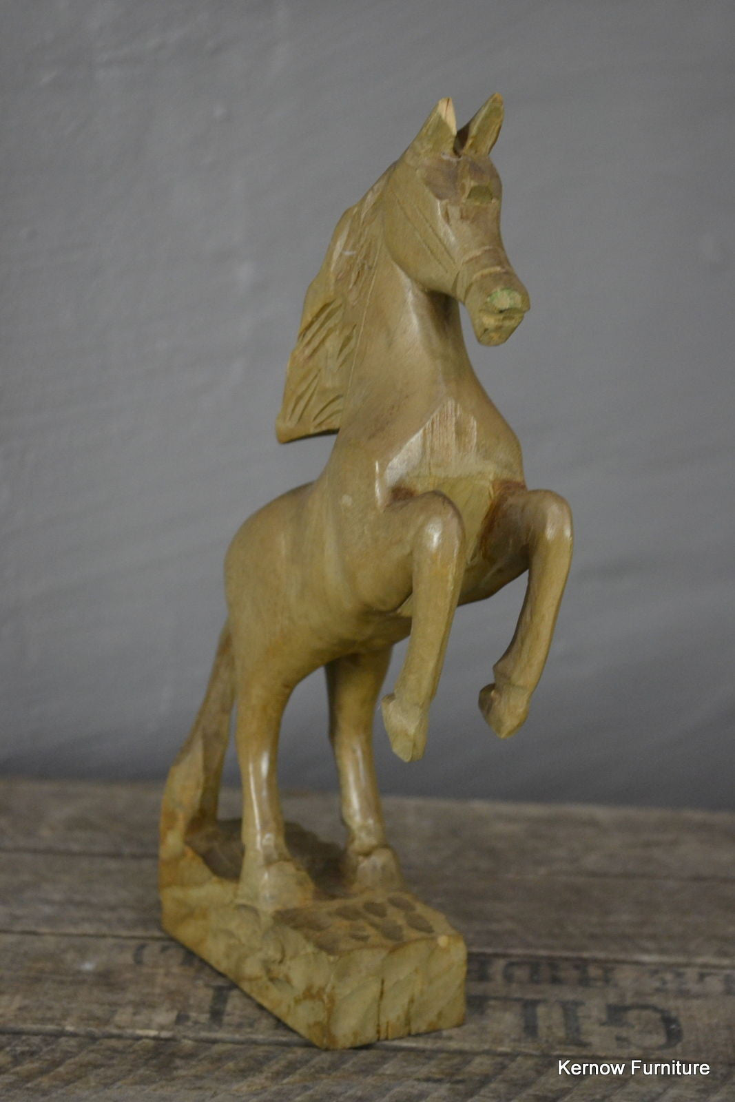 Hand Carved Horse Statue Ornament - Kernow Furniture