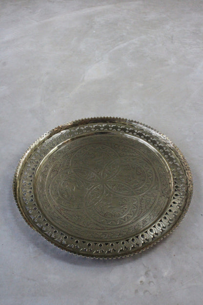 Indian Pierced Brass Charger - Kernow Furniture