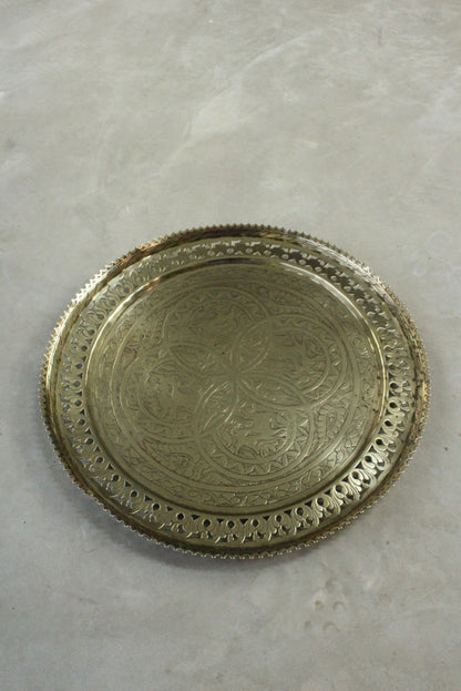 Indian Pierced Brass Charger - Kernow Furniture