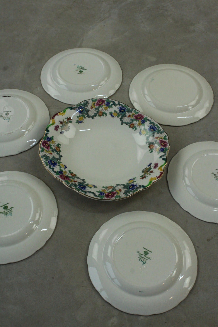 Royal Cauldon Victoria Dessert Set - Kernow Furniture