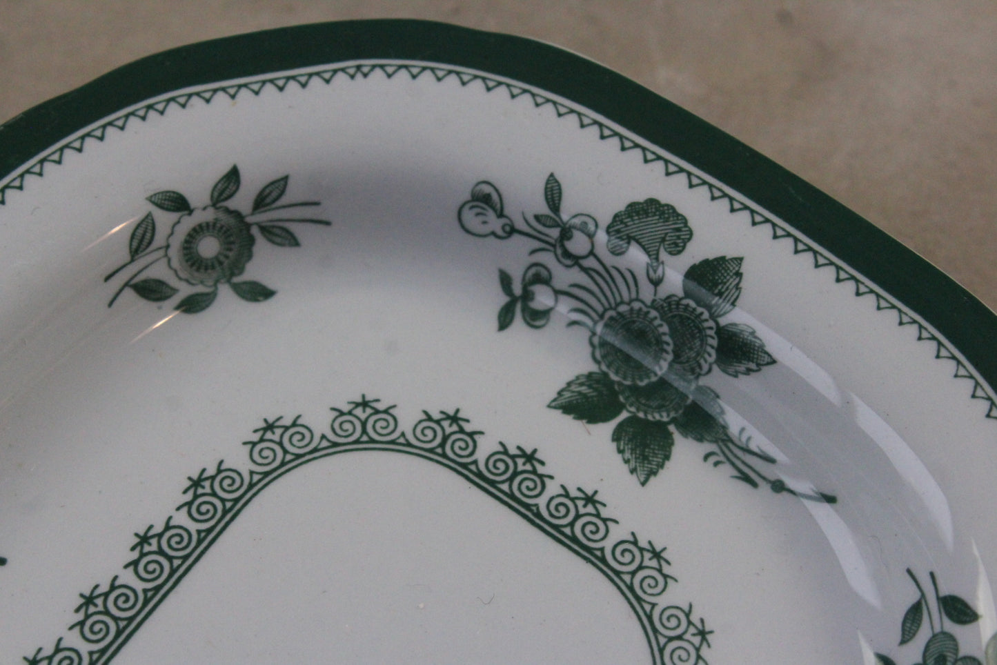 Spode Green Gloucester Dish - Kernow Furniture