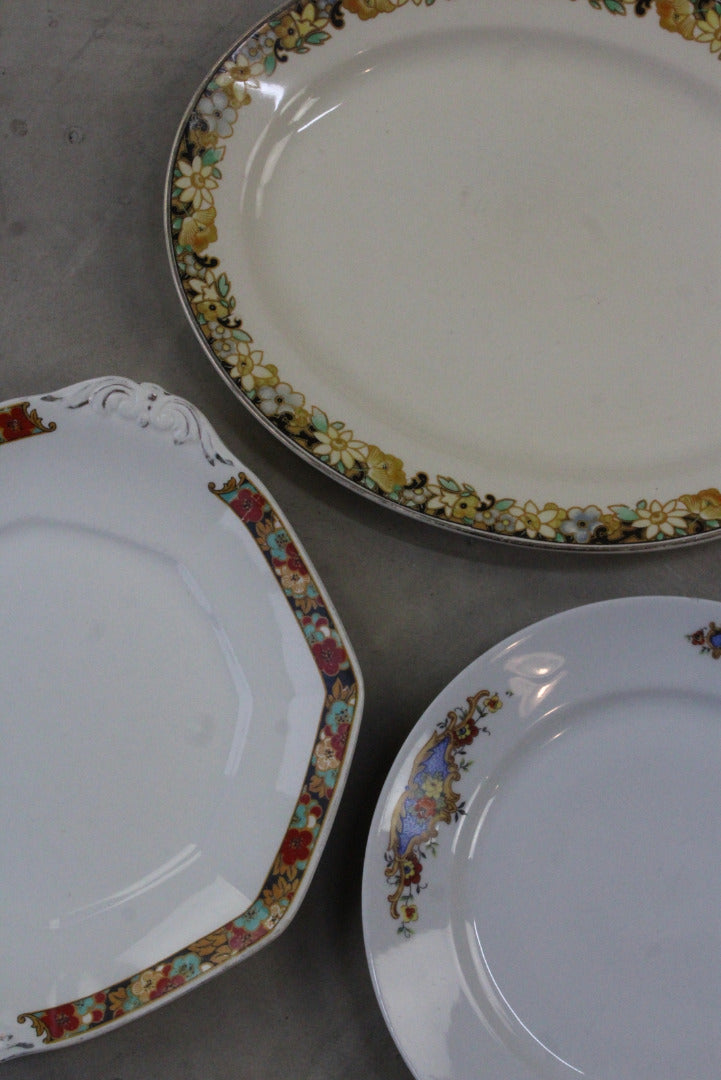 3 Vintage Serving Plates - Kernow Furniture