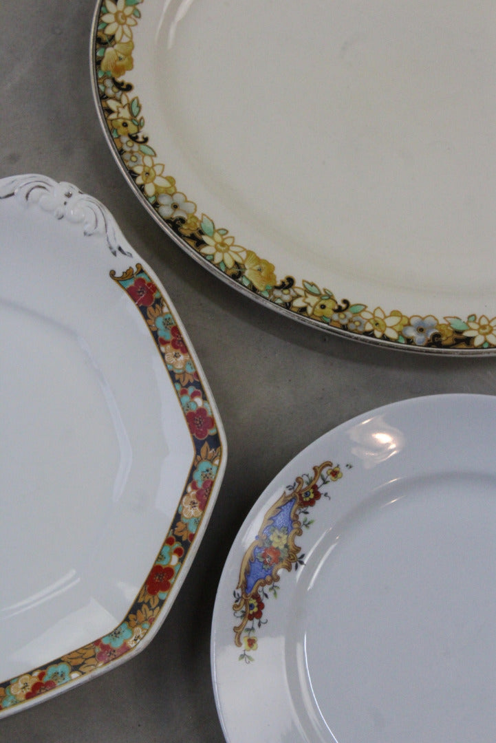 3 Vintage Serving Plates - Kernow Furniture