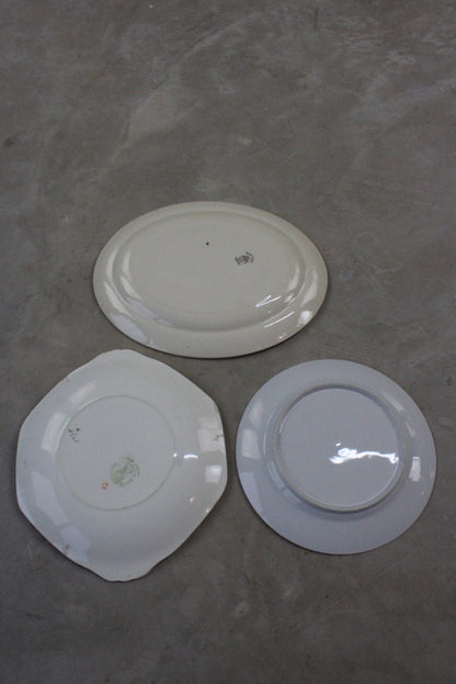 3 Vintage Serving Plates - Kernow Furniture