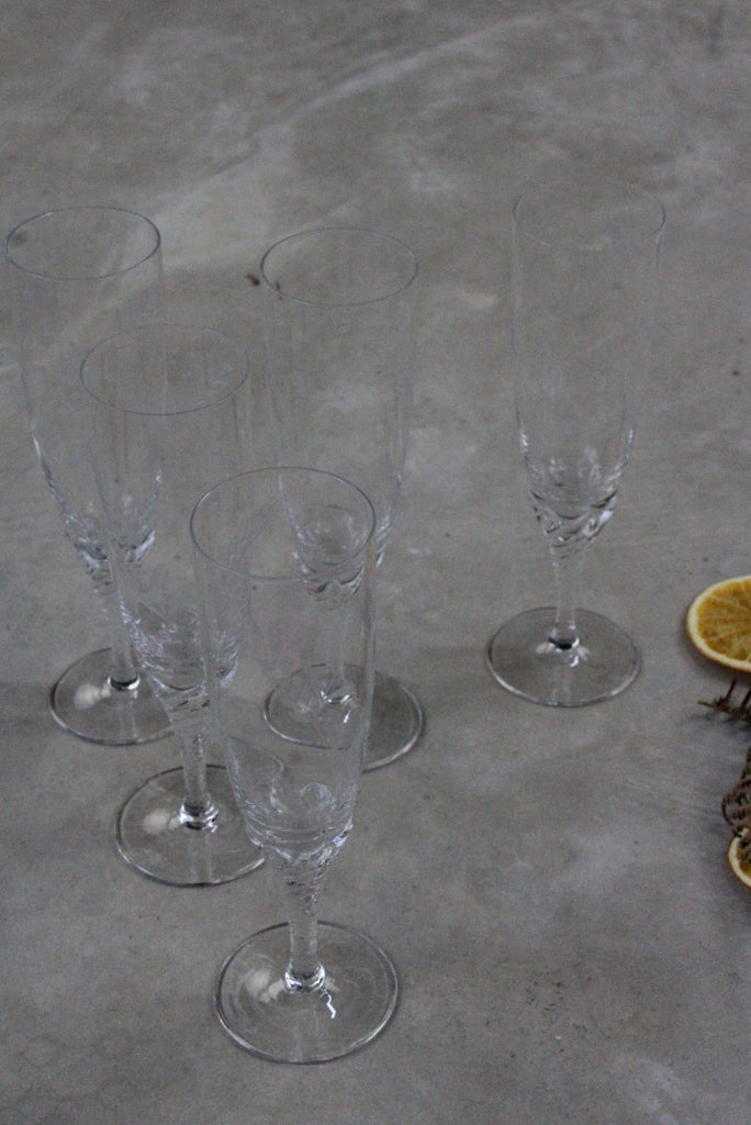 5 Champagne Glasses - Kernow Furniture
