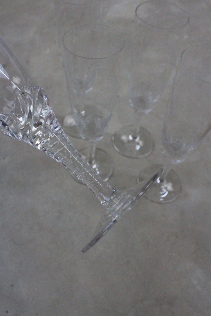 5 Champagne Glasses - Kernow Furniture