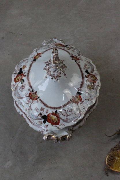 Victorian Floral Serving Tureen - Kernow Furniture