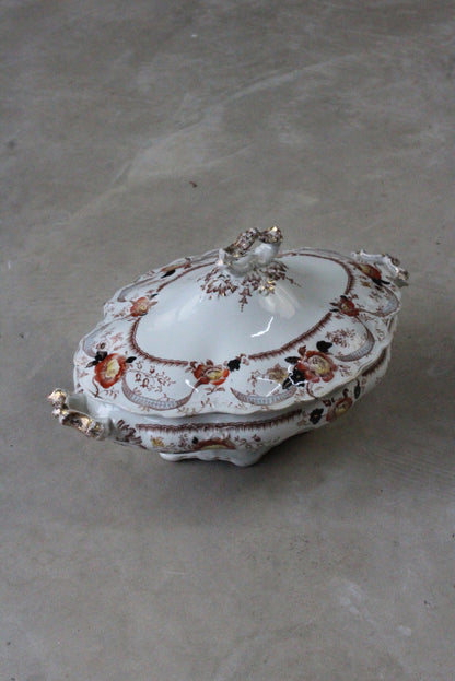 Victorian Floral Serving Tureen - Kernow Furniture