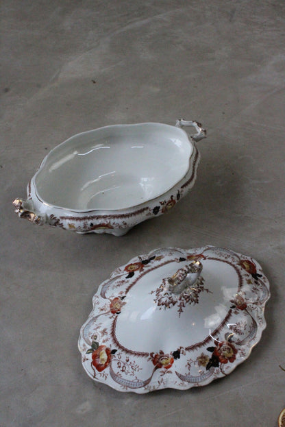 Victorian Floral Serving Tureen - Kernow Furniture