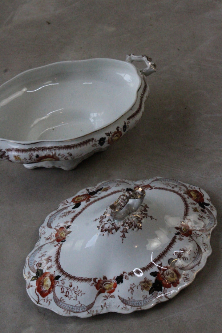 Victorian Floral Serving Tureen - Kernow Furniture