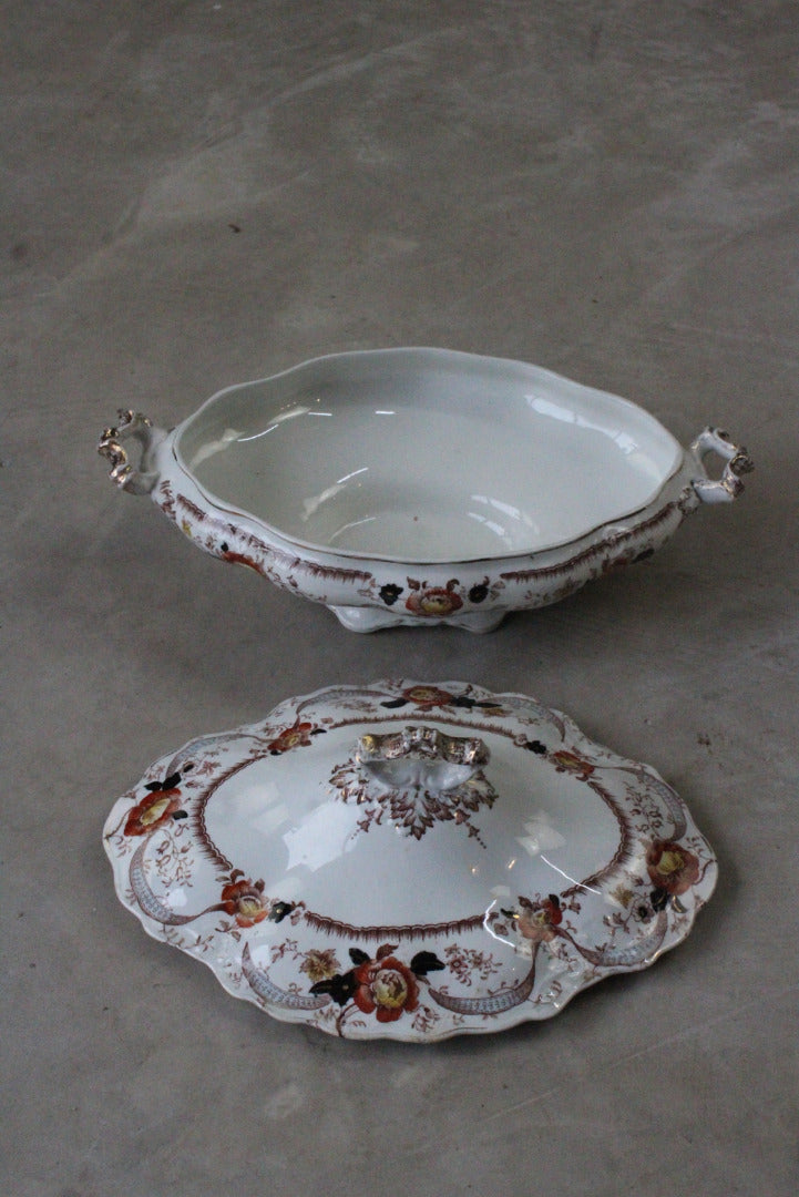 Victorian Floral Serving Tureen - Kernow Furniture