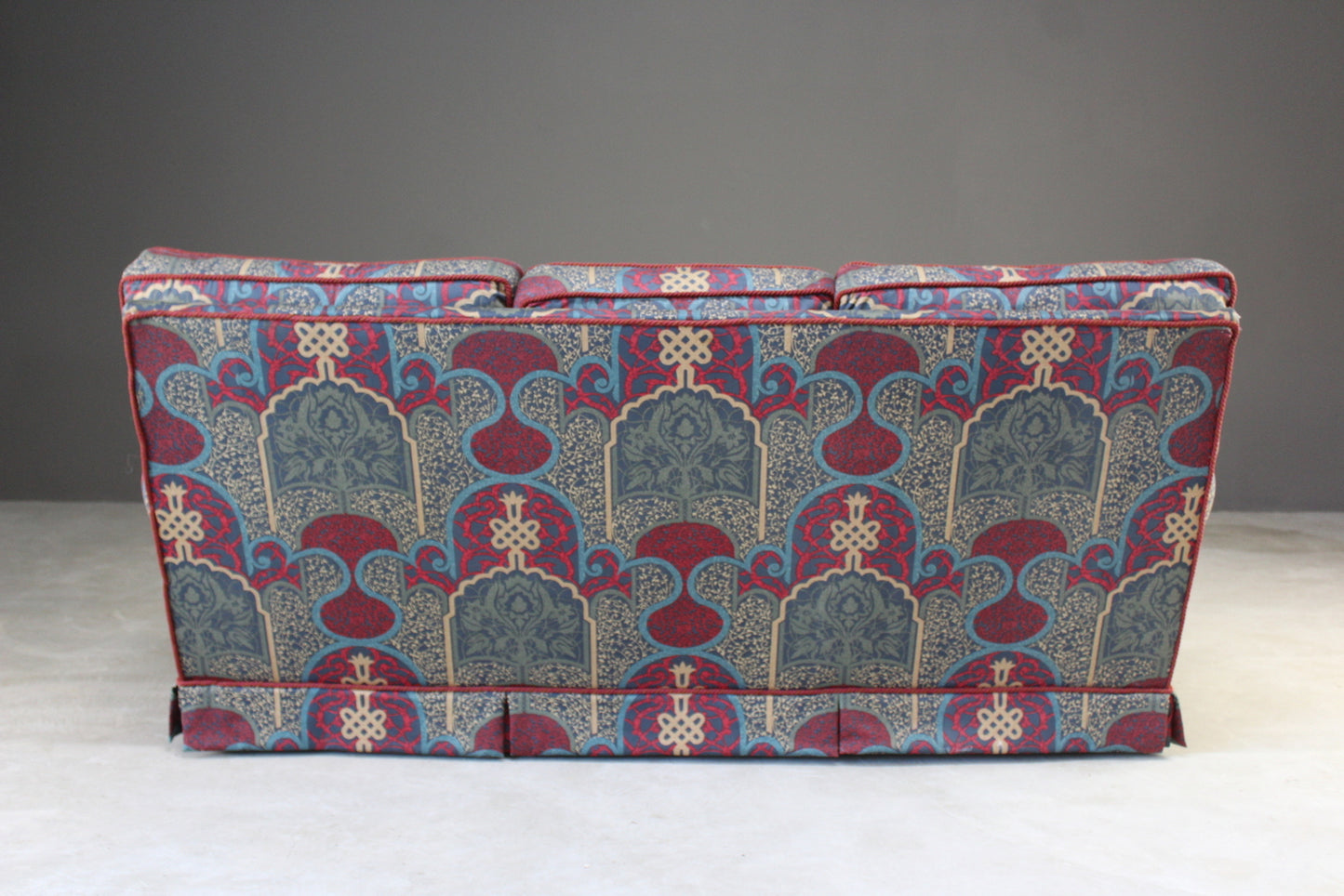 Three Seater Sofa In Ecclesiastical Fabric - Kernow Furniture