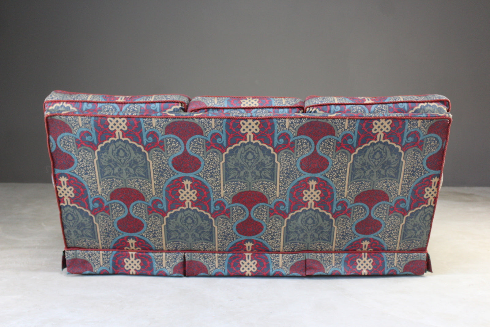 Three Seater Sofa In Ecclesiastical Fabric - Kernow Furniture