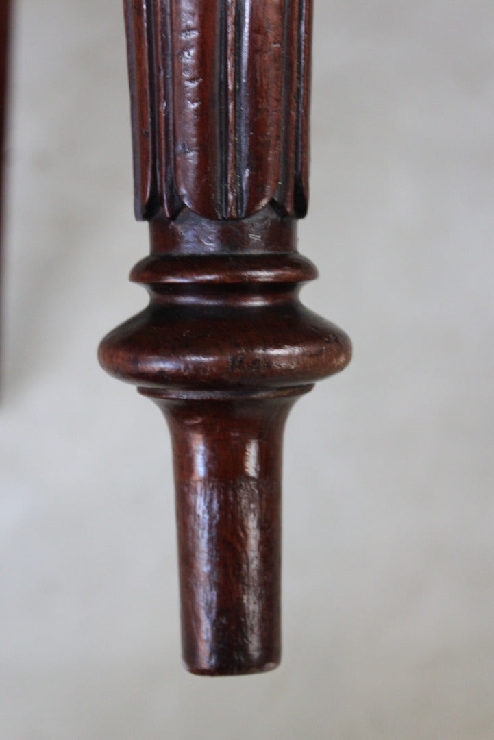 Set 4 Victorian Mahogany Balloon Back Chairs - Kernow Furniture