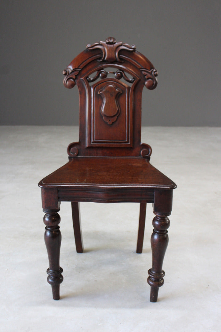 Antique Victorian Hall Chair - Kernow Furniture