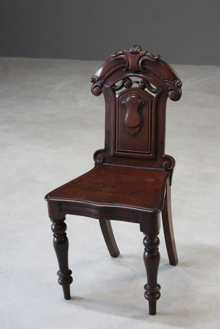 Antique Victorian Hall Chair - Kernow Furniture