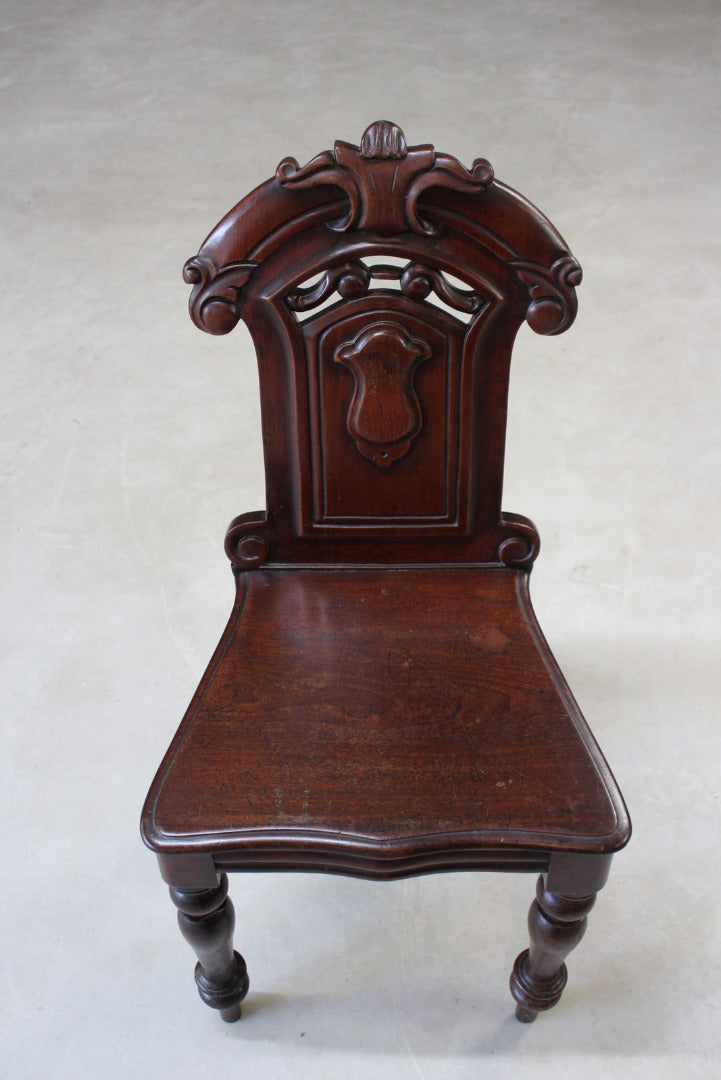 Antique Victorian Hall Chair - Kernow Furniture