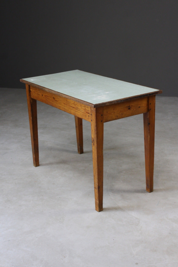 Vintage Pine & Formica Table - Kernow Furniture