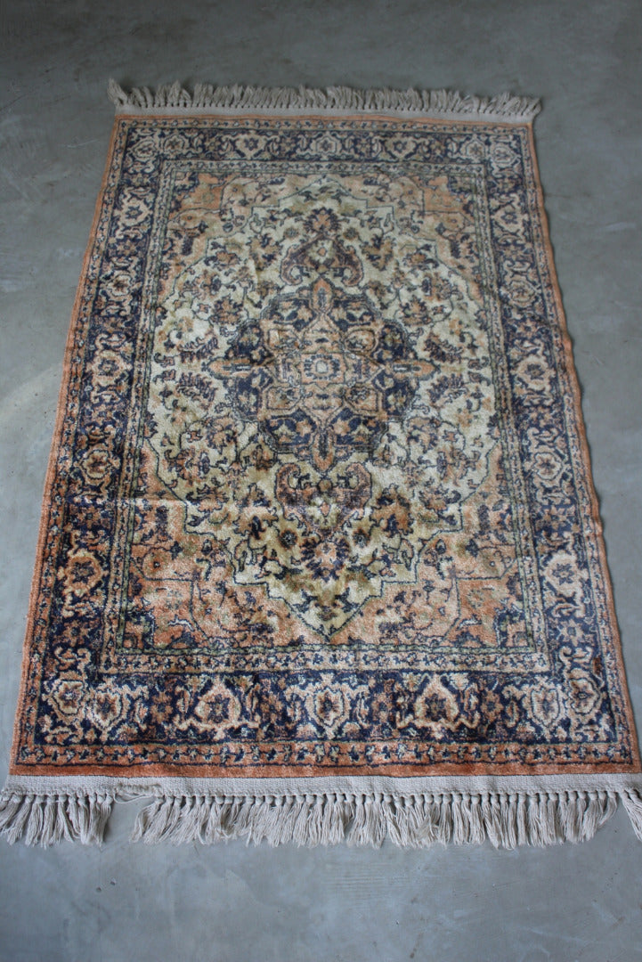 Vintage Oriental Pink Wool Rug - Kernow Furniture