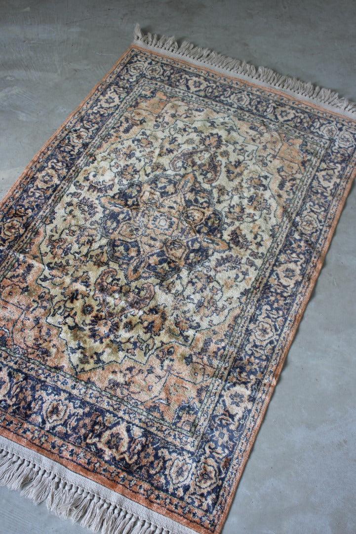 Vintage Oriental Pink Wool Rug - Kernow Furniture