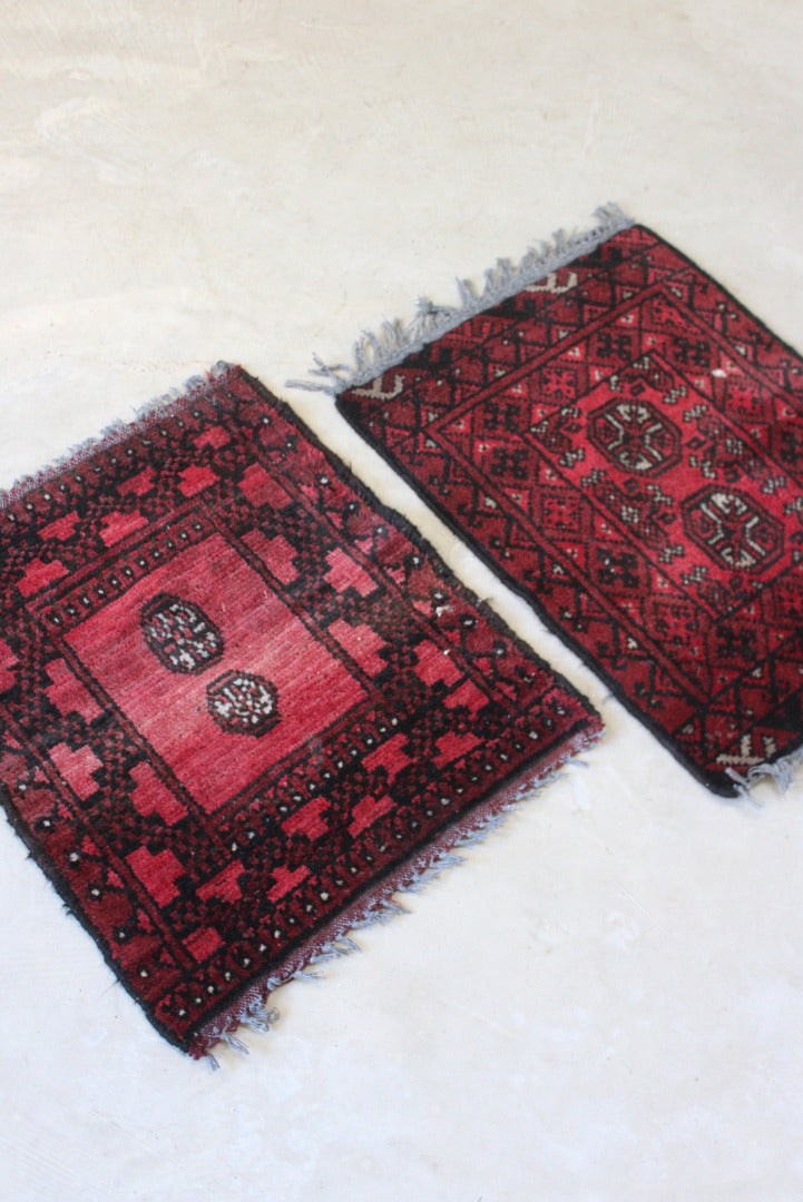 Pair Afghan Red Prayer Mats - Kernow Furniture