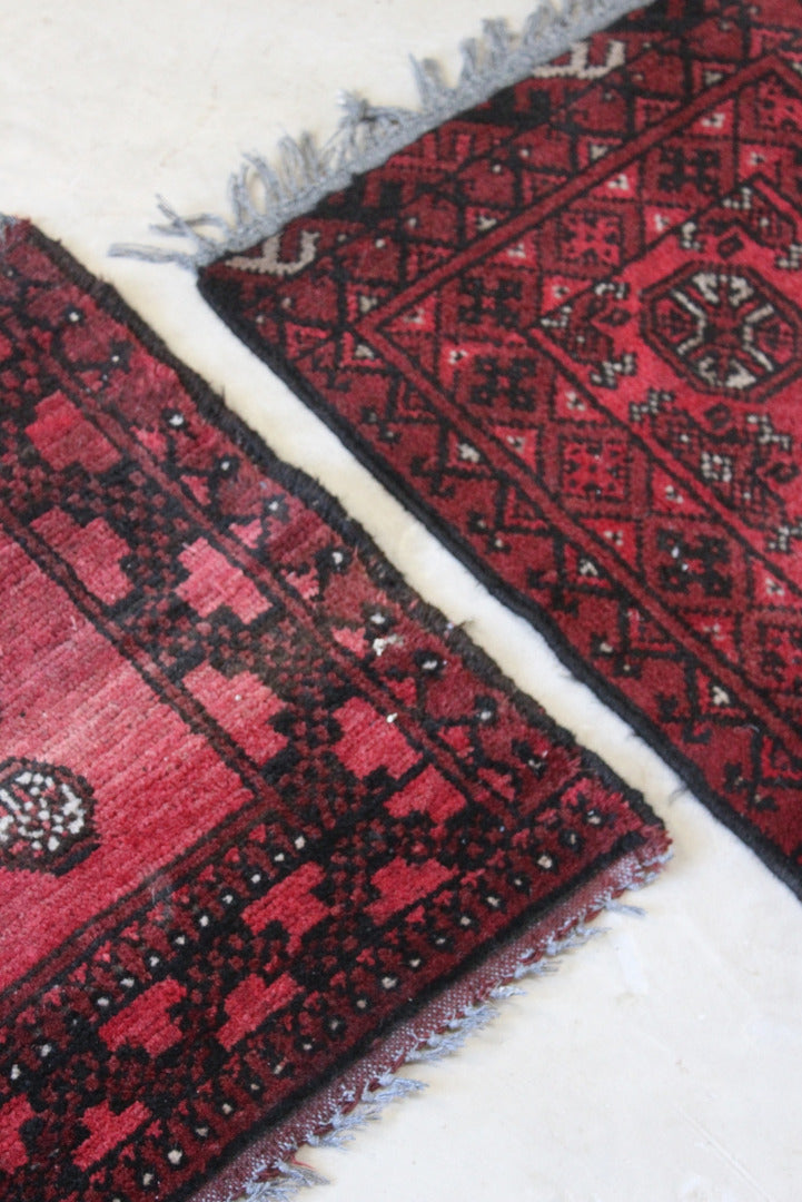 Pair Afghan Red Prayer Mats - Kernow Furniture