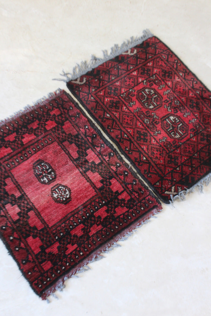 Pair Afghan Red Prayer Mats - Kernow Furniture