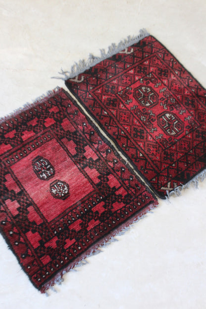 Pair Afghan Red Prayer Mats - Kernow Furniture