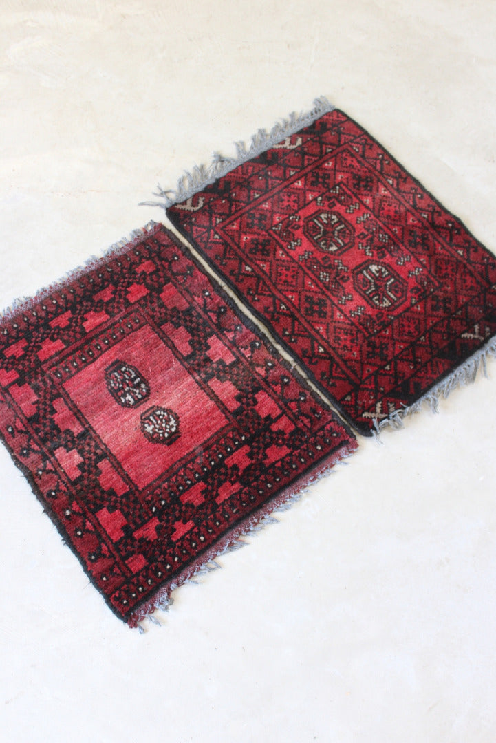 Pair Afghan Red Prayer Mats - Kernow Furniture