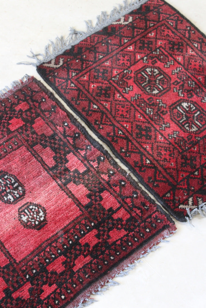 Pair Afghan Red Prayer Mats - Kernow Furniture