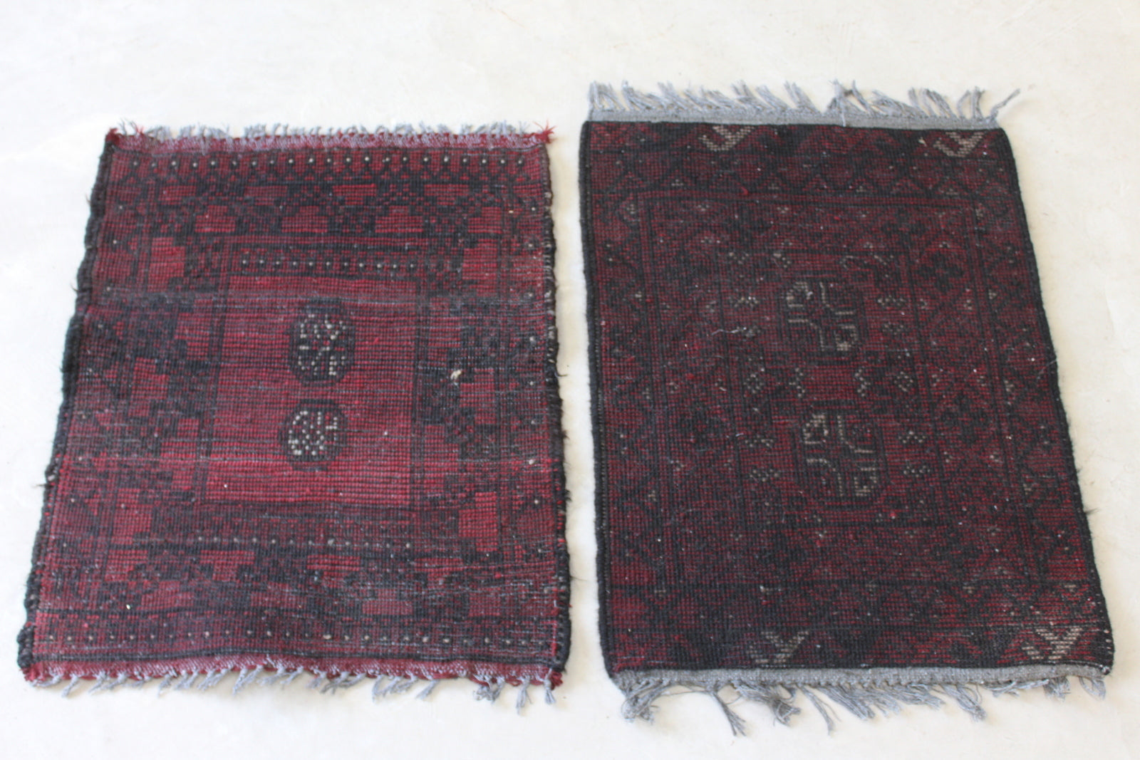 Pair Afghan Red Prayer Mats - Kernow Furniture