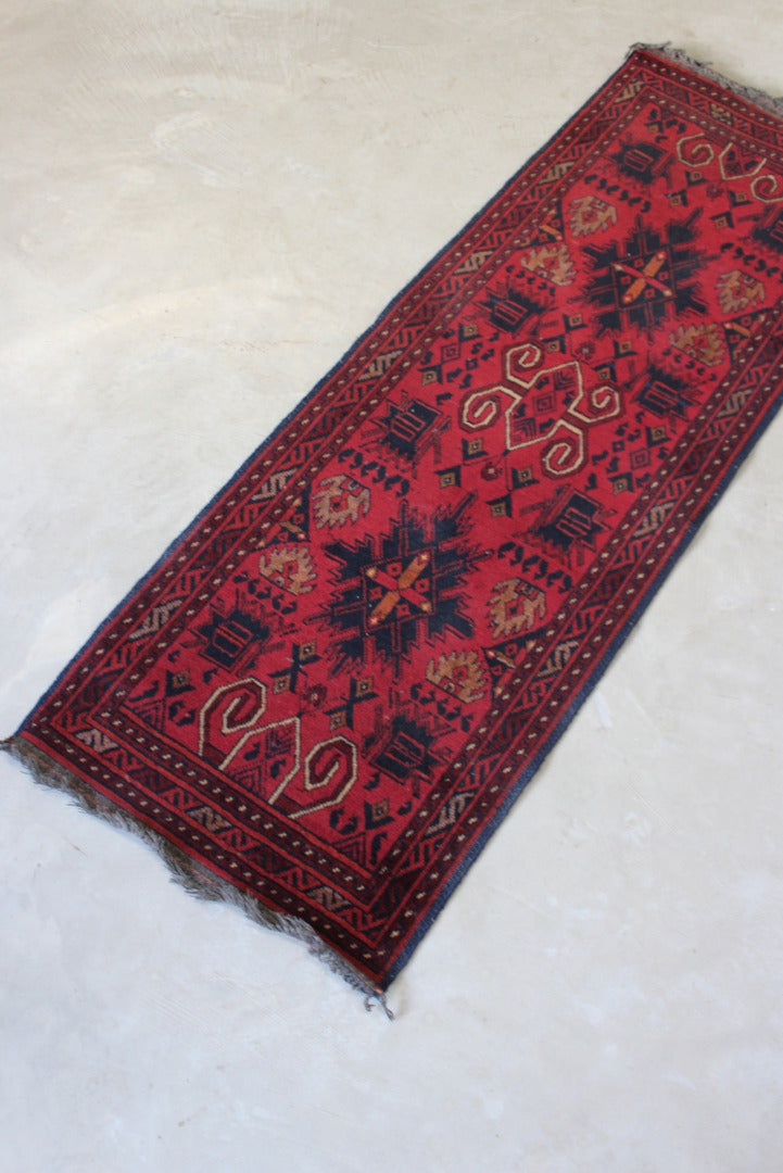 Mashwani Red Wool Runner - Kernow Furniture