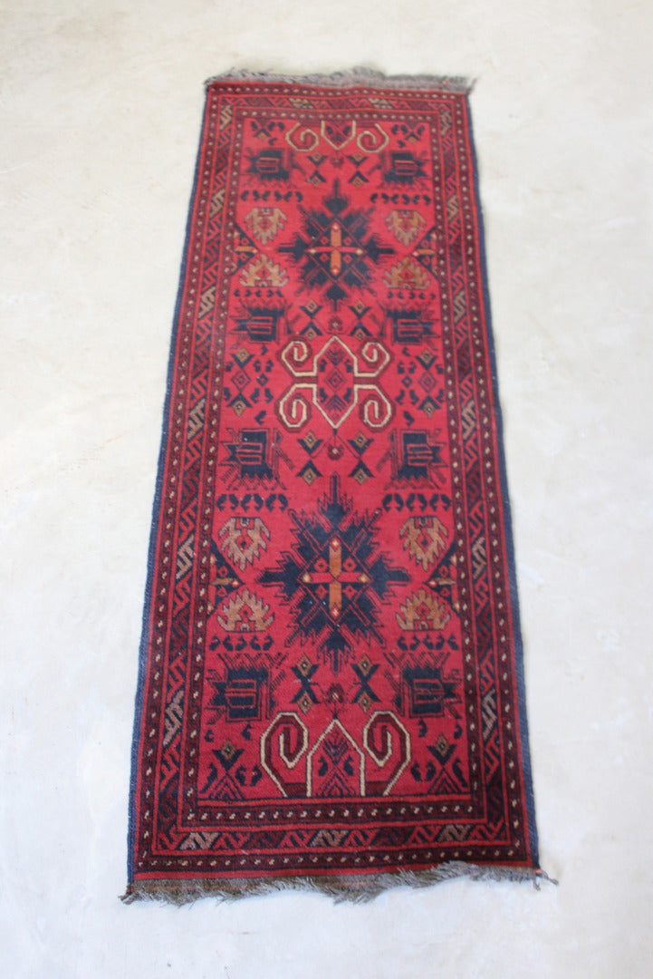 Mashwani Red Wool Runner - Kernow Furniture